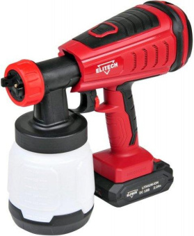 Краскопульт Elitech КА 18БЛП бак:800мл 1000гр/мин от магазина РЭССИ