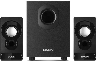 Колонки Sven MS-85 2.1 черный 10Вт от магазина РЭССИ