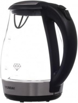 Чайник электрический Hyundai HYK-G2030 1.7л. 2200Вт черный (корпус: стекло) от магазина РЭССИ