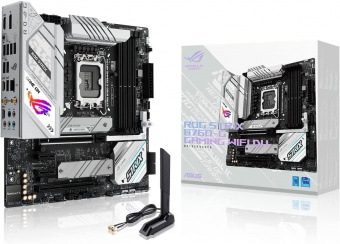 Материнская плата Asus ROG STRIX B760-G GAMING WIFI D4 Soc-1700 Intel B760 4xDDR4 mATX AC`97 8ch(7.1) 2.5Gg RAID+HDMI+DP от магазина РЭССИ