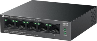 Коммутатор TP-Link LS105LP 5x100Мбит/с 4PoE 41W неуправляемый от магазина РЭССИ
