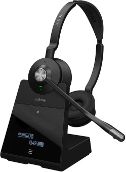 Наушники с микрофоном Jabra Engage 75 черный/серебристый накладные BT оголовье (9559-583-111) от магазина РЭССИ
