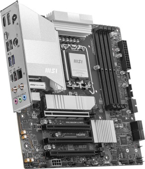 Материнская плата MSI PRO B860M-A WIFI Soc-1851 Intel B860 4xDDR5 mATX AC`97 8ch(7.1) 5Gigabit RAID+HDMI+DP от магазина РЭССИ
