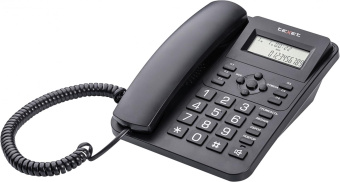Телефон проводной Texet TX-264 черный от магазина РЭССИ