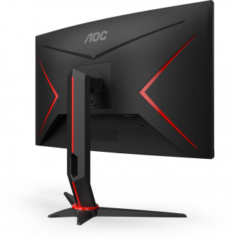 Монитор AOC 27" Gaming CQ27G2U черный/красный VA LED 1ms 16:9 HDMI M/M матовая HAS Piv 300cd 178гр/178гр 2560x1440 144Hz FreeSync Premium VGA DP 2K USB 5.96кг от магазина РЭССИ