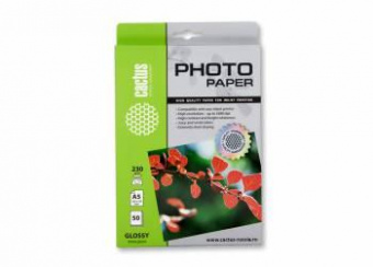 Фотобумага Cactus CS-GA523050 A5/230г/м2/50л./белый глянцевое для струйной печати от магазина РЭССИ