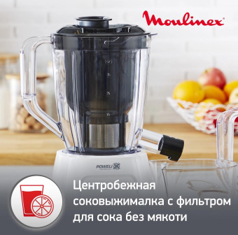 Блендер стационарный Moulinex Blendforce LM42Q110 600Вт белый от магазина РЭССИ