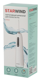 Ирригатор Starwind SOI920 портатив. 2насад. белый/голубой от магазина РЭССИ