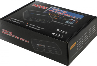Сплиттер аудио-видео Premier 5-872-2 HDMI (f)/2хHDMI (f) черный от магазина РЭССИ