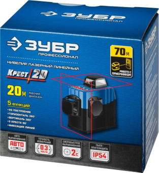 Нивелир лазерн. Зубр 34907 цв.луч. красный 2луч. от магазина РЭССИ