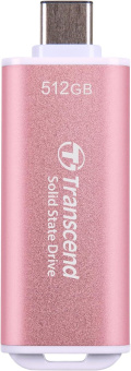 Накопитель SSD Transcend USB-C 512GB TS512GESD300P ESD300 розовый от магазина РЭССИ