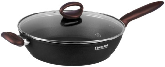 Сотейник Rondell Tierno RDA-1580 d=28см (с крышкой) черный от магазина РЭССИ