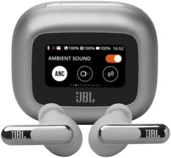 Гарнитура внутриканальные JBL Live Beam 3 серебристый беспроводные bluetooth в ушной раковине (JBLLIVEBEAM3SIL) от магазина РЭССИ