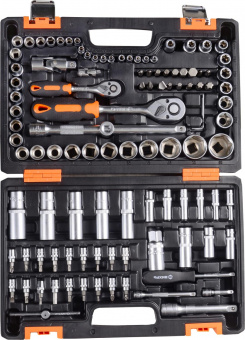 Набор инструментов Вихрь 1/2", 1/4", CrV 108 предметов (жесткий кейс) от магазина РЭССИ