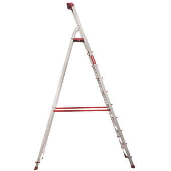 Профессиональная стремянка Новая Высота NV3115 1x10 ступеней 80 мм органайзер 2К башмаки Max нагр. 180 кг 3115110 от магазина РЭССИ