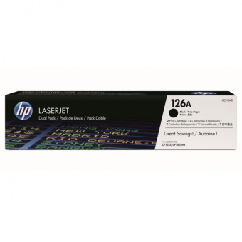 Картридж лазерный HP 126A CE310AD черный x2упак. (2400стр.) для HP LJ CP1025 от магазина РЭССИ