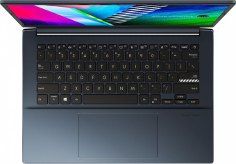 Ноутбук Asus Vivobook Pro 14 OLED M3401QA-KM016W Ryzen 5 5600H 8Gb SSD512Gb AMD Radeon 14" OLED 2.8K (2880x1800) Windows 11 Home blue WiFi BT Cam (90NB0VZ2-M002T0) от магазина РЭССИ