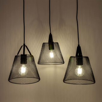 Светильник Hiper Grid H155-2 подвес. черный от магазина РЭССИ