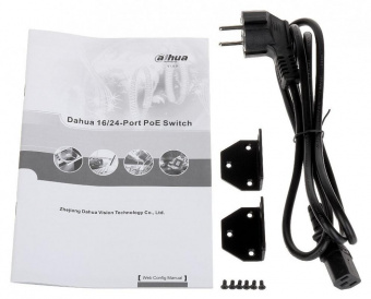 Коммутатор Dahua DH-PFS4226-24ET-360 24x100Mb 2G 22PoE+ 360W управляемый от магазина РЭССИ