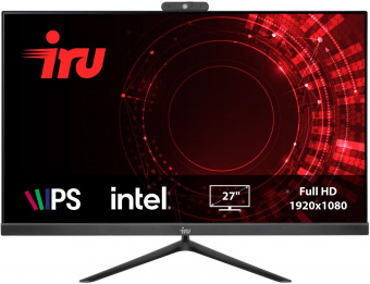Моноблок IRU Office 27IH5P 27" Full HD i5 11400 (2.6) 16Gb SSD1Tb UHDG 730 Free DOS GbitEth WiFi BT 120W Cam черный 1920x1080 от магазина РЭССИ