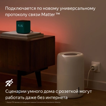 Умная розетка Yandex Matter EUBT Wi-Fi черный (YNDX-00540BLK) от магазина РЭССИ