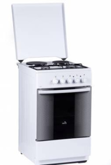 Плита Комбинированная Flama RK 2211 W белый реш.сталь от магазина РЭССИ