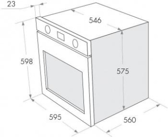 Духовой шкаф Газовый Maunfeld MGOG 673B черный от магазина РЭССИ