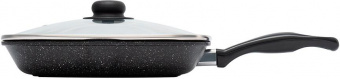 Сковорода-гриль Starwind Chef SW-CH3027G квадратная покрытие: Pfluon ручка несъемная (с крышкой) черный от магазина РЭССИ