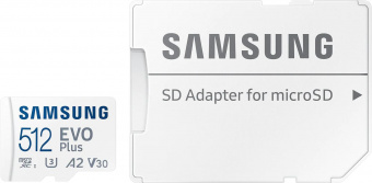 Флеш карта microSDXC 512Gb Class10 Samsung MB-MC512KA EVO PLUS + adapter от магазина РЭССИ