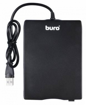 Дисковод USB 3.5" Buro BUM-USB FDD 1.44Mb внешний черный от магазина РЭССИ
