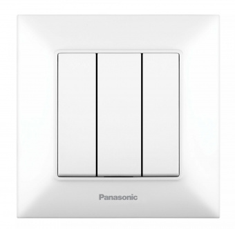 Выключатель Panasonic Arkedia Slim скрыт. 3кл. IP20 белый (упак.:1шт) (WNTC00152WH-RU) от магазина РЭССИ