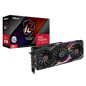Видеокарта Asrock PCI-E 4.0 RX7900XTX PG 24GO AMD Radeon RX 7900XTX 24Gb 384bit GDDR6 2455/20000 HDMIx1 DPx3 HDCP Ret от магазина РЭССИ