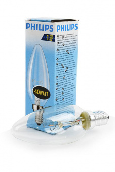 Лампа PHILIPS B35 40W E14 CL 011633 от магазина РЭССИ