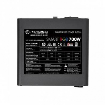 Блок питания Thermaltake ATX 700W Smart RGB 700 80+ (24+4+4pin) APFC 120mm fan color LED 6xSATA RTL от магазина РЭССИ
