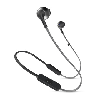 Гарнитура внутриканальные JBL Tune 205 черный проводные шейный обод (JBLTUNE205BLK) от магазина РЭССИ