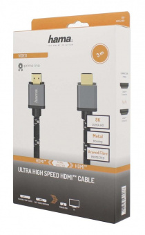 Кабель аудио-видео Hama H-205240 HDMI (m)/HDMI (m) 3м. Позолоченные контакты черный/серый (уп.:1шт) (00205240) от магазина РЭССИ