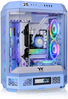 Корпус Thermaltake The Tower 600 голубой без БП ATX 13x120mm 9x140mm 4xUSB3.0 audio bott PSU от магазина РЭССИ