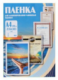 Пленка для ламинирования Office Kit 175мкм A4 (100шт) глянцевая 216x303мм PLP11523-1 от магазина РЭССИ