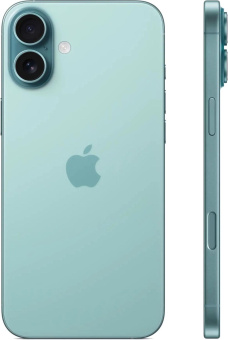 Смартфон Apple A3290 iPhone 16 Plus 128Gb бирюзовый моноблок 3G 4G 1Sim 6.7" 1290x2796 iOS 18 48Mpix 802.11 a/b/g/n/ac/ax/be NFC GPS Protect от магазина РЭССИ