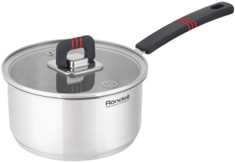 Ковш Rondell Stripes RDS-1635 2л. d=18см (с крышкой) стальной от магазина РЭССИ