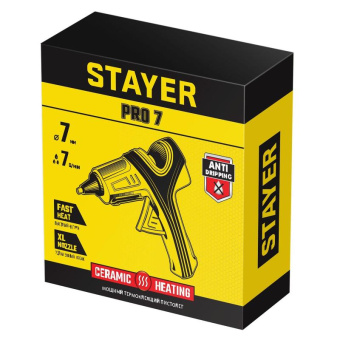 Электрический термоклеевой пистолет STAYER Pro 7 0681-07 от магазина РЭССИ
