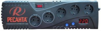 Стабилизатор напряжения Ресанта С2000 однофазный черный (63/6/34) от магазина РЭССИ