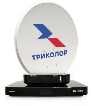 Комплект спутникового телевидения Триколор Ultra HD GS B622L/С592 черный от магазина РЭССИ