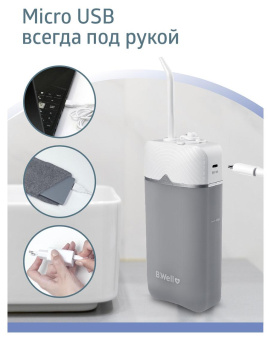 Ирригатор B.Well PRO-913 портативный портатив. 1насад. белый (PRO-913) от магазина РЭССИ