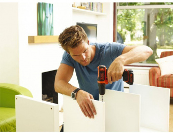 Дрель-шуруповерт Black+Decker BDCDD12-QW аккум. патрон:быстрозажимной от магазина РЭССИ