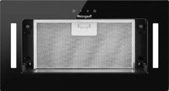 Вытяжка встраиваемая Weissgauff Veil 600 черный управление: сенсорное (1 мотор) от магазина РЭССИ
