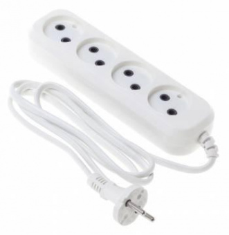 Сетевой удлинитель Buro BU-PSL4.1/W 1.5м (4 розетки) белый (пакет ПЭ) от магазина РЭССИ