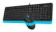 Клавиатура + мышь A4Tech Fstyler F1010 клав:черный/синий мышь:черный/синий USB Multimedia от магазина РЭССИ