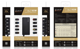 Адаптер Thermaltake LUXA2 EnerG Bar 65W автоматический 65W 17.6V-20.5V 10-connectors 4.6A от бытовой электросети от магазина РЭССИ