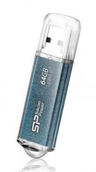 Флеш Диск Silicon Power 64Gb Marvel M01 SP064GBUF3M01V1B USB3.0 синий от магазина РЭССИ